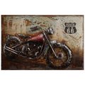 Empire Art Direct Motorcycle 5 Mixed Media Iron Hand Painted Dimensional Wall Art PMO-140318C-1624
